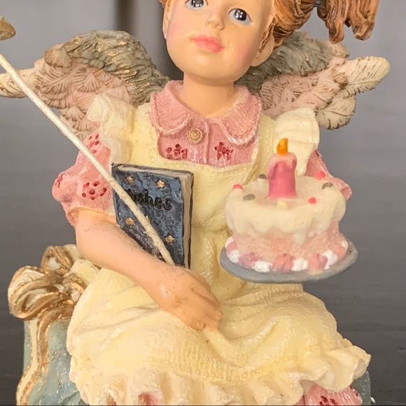 Boyds Bears Mary Angelwish Birthday Angel #36108 Wee Folkstone Collection 1999 - Picture 4 of 16